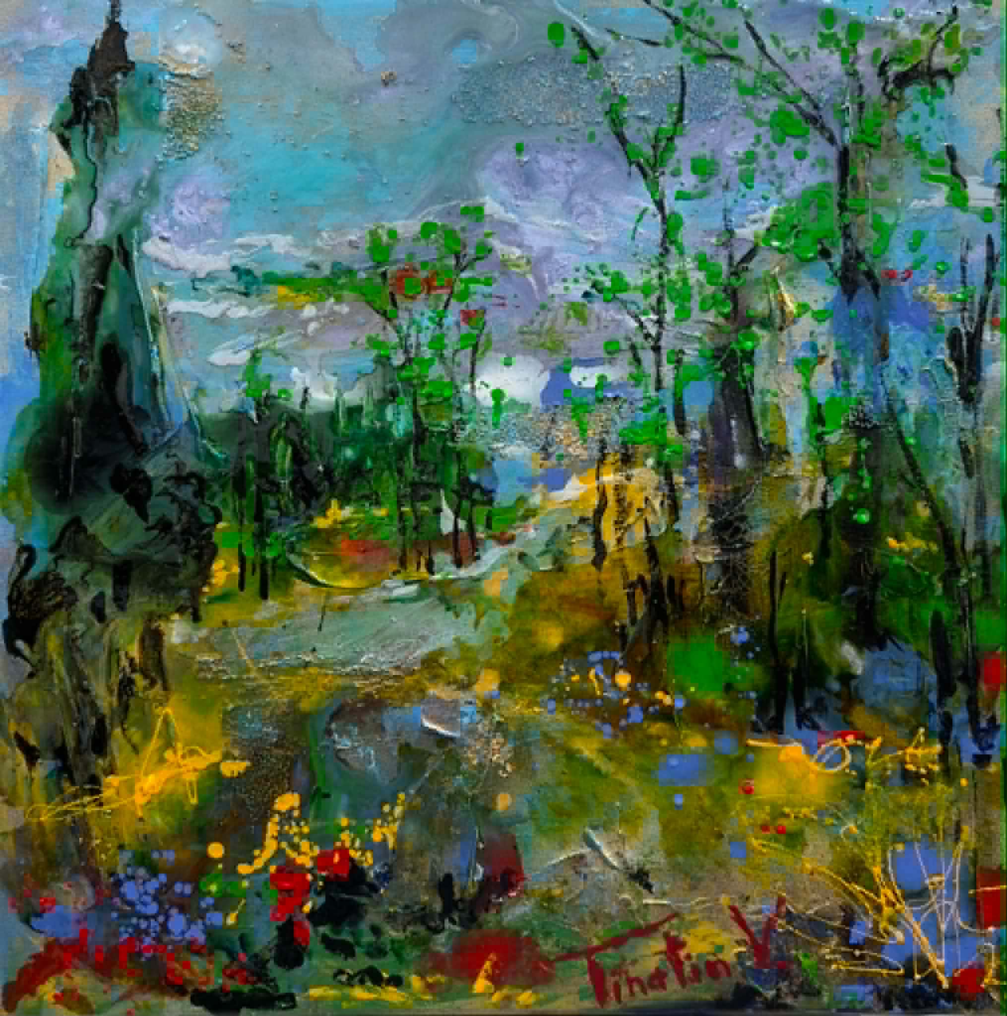 თინათინ ვაჩნაძე — 24 x 24 in (61 x 61 cm)